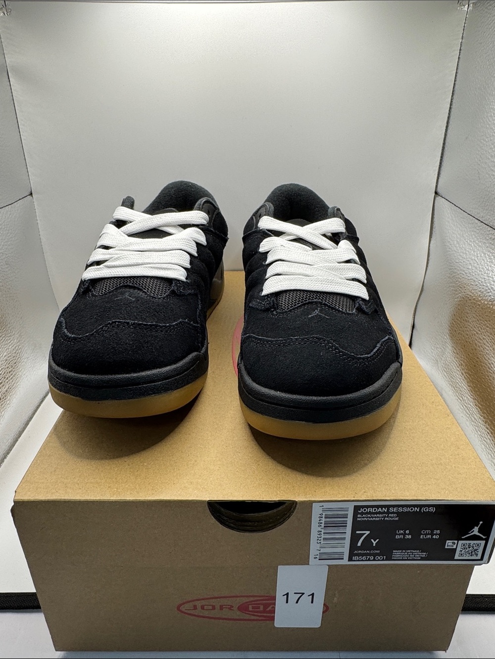 Jordan Black Low-Top Sneakers with Gum Outsole